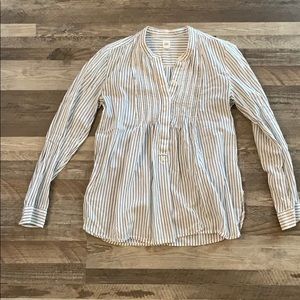 Striped flowy blouse